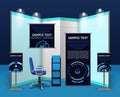 Promotional Exhibition Stand Template Royalty Free Stock Photo