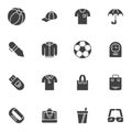 Promotional items vector icons set