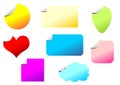 Promotional stickers set Royalty Free Stock Photo