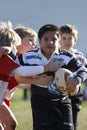 Promotional tournament of youth rugby Royalty Free Stock Photo