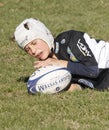 Promotional tournament of youth rugby Royalty Free Stock Photo