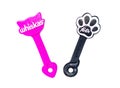 Promotional toy zippers of the Whiskas and Felix petfood brands Nestle Co Royalty Free Stock Photo