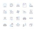 Promotions and discounts outline icons collection. Promotions, discounts, deal, sale, offer, voucher, coupon vector and