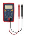 Prompt multimeter on transparent background