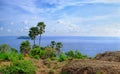 Promthep cape tourist viewpoint by Andaman sea at Phuket Thailand Royalty Free Stock Photo