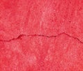 Pronounced effect crack in a wall wallpaper background Royalty Free Stock Photo