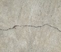 Pronounced effect crack in a wall wallpaper background Royalty Free Stock Photo