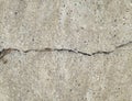 Pronounced effect crack in a wall wallpaper background Royalty Free Stock Photo
