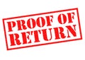 PROOF OF RETURN