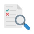 Proofreading, report, file, correction fully editable vector icons