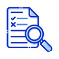 Proofreading, report, file, correction fully editable vector icons