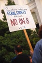 Prop 8 Protest Royalty Free Stock Photo