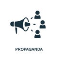 Propaganda icon. Simple element from social activity collection. Creative Propaganda icon for web design, templates