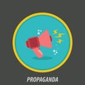 Propaganda icon. Vector illustration decorative design