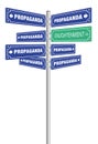 Propaganda Traffic Signs Enlightenment Street Sign Symbol