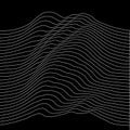 Music sound waves illustration