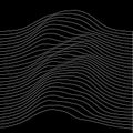 Music sound waves illustration