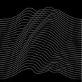 Music sound waves illustration