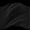 Music sound waves illustration