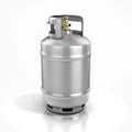 Propane cylinder with compressed gas 3d illustration