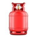 Propane cylinder with compressed gas, 3D rendering