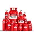 Propane cylinder container