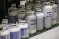 Manitowoc WI USA December 12 2021 : propane cylinders of various sizes