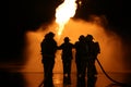 Propane Fire Training Burn Royalty Free Stock Photo