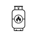 Propane Gas Tank icon Royalty Free Stock Photo