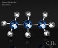 Propane Molecule Image Royalty Free Stock Photo