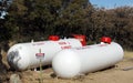 Propane Storage Tanks Royalty Free Stock Photo