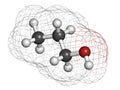 Propanol (n-propanol) solvent molecule Royalty Free Stock Photo