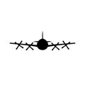 Propeller airplane icon.