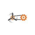 propeller gear belt engine icon  vector illustration design Royalty Free Stock Photo