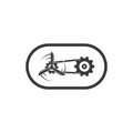 propeller gear belt engine icon  vector illustration design Royalty Free Stock Photo