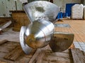 Propeller from high volume vertical axial flow pump wait for assembly