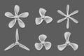 Propeller icons vector Royalty Free Stock Photo