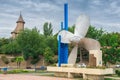 Propeller monument in Galati, Romania