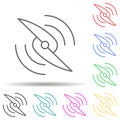 Propeller multi color style icon. Simple thin line, outline vector of drones icons for ui and ux, website or mobile