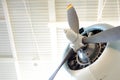 Propeller of old airplane Royalty Free Stock Photo