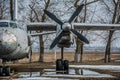 Propeller old airplane Royalty Free Stock Photo