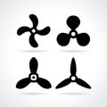 Propeller vector icon