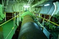 Propeller shaft on a large container vessel
