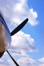 Propellor and clouds Royalty Free Stock Photo