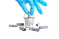 Proper disposal of dead batteries Royalty Free Stock Photo