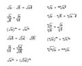 Properties of square roots formulas. Solution scheme. Algebra background. Education, getting classes, school program Higher