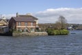 Properties on the waters edge at Kinsale Harbour in County Cork Royalty Free Stock Photo