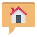 Property Advising Color vector icon fully editable Royalty Free Stock Photo