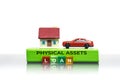 Property and car modeling physical assets loan concept Royalty Free Stock Photo