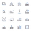 Property data analytics line icons collection. Insights, Analytics, Metrics, Data, Statistics, Trends, Research vector Royalty Free Stock Photo